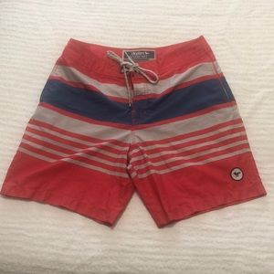 Modern Amusement,men’s striped trunk swimwear.Size 31.